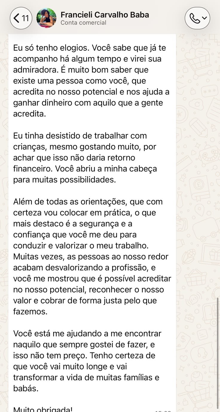 Depoimento Francieli